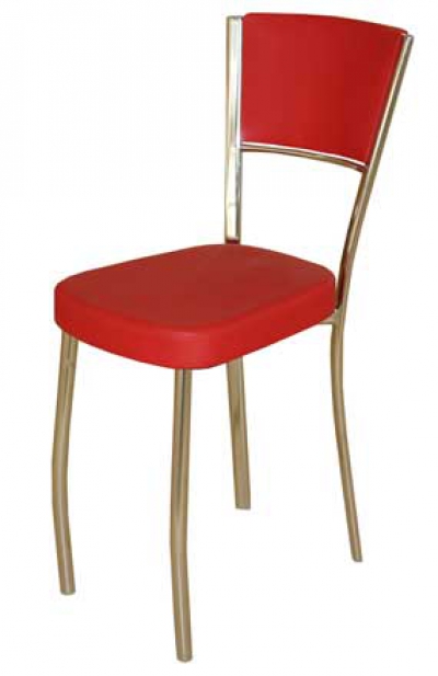 Кожаные стулья «Альфа», стол «КСР»