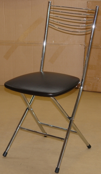 Стол закаленное стекло «Чинзано ПО ст-2», складной стул «Омега-1»